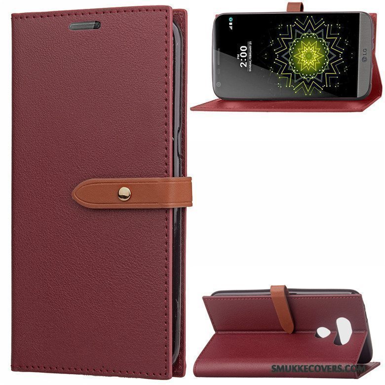 Etui Lg G5 Læder Telefonbusiness, Cover Lg G5 Folio Trend