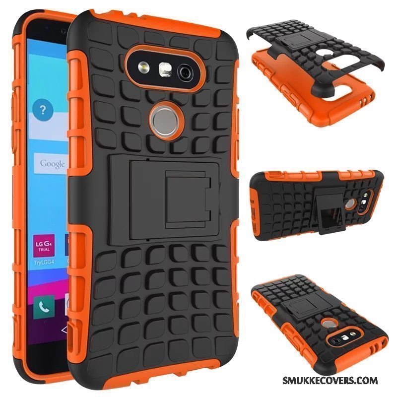 Etui Lg G5 Silikone Orange Trend, Cover Lg G5 Cartoon Anti-fald Telefon