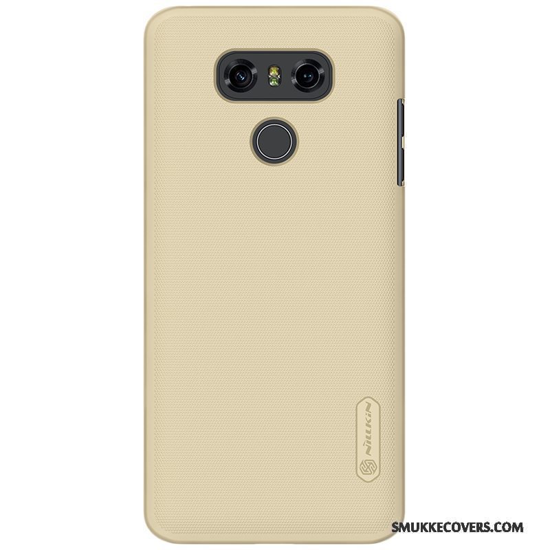 Etui Lg G6 Beskyttelse Skridsikre Hård, Cover Lg G6 Guld Nubuck