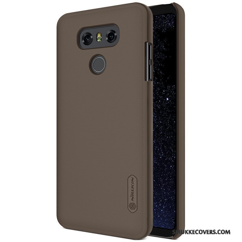 Etui Lg G6 Beskyttelse Telefonhård, Cover Lg G6 Rød Nubuck