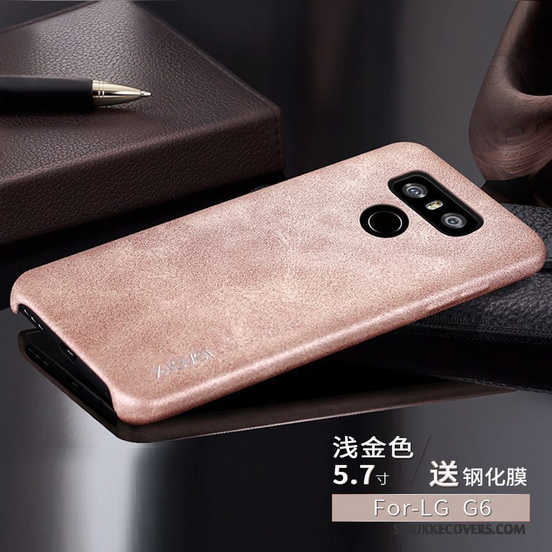 Etui Lg G6 Kreativ Af Personlighed Tynd, Cover Lg G6 Læder Lyse Telefon