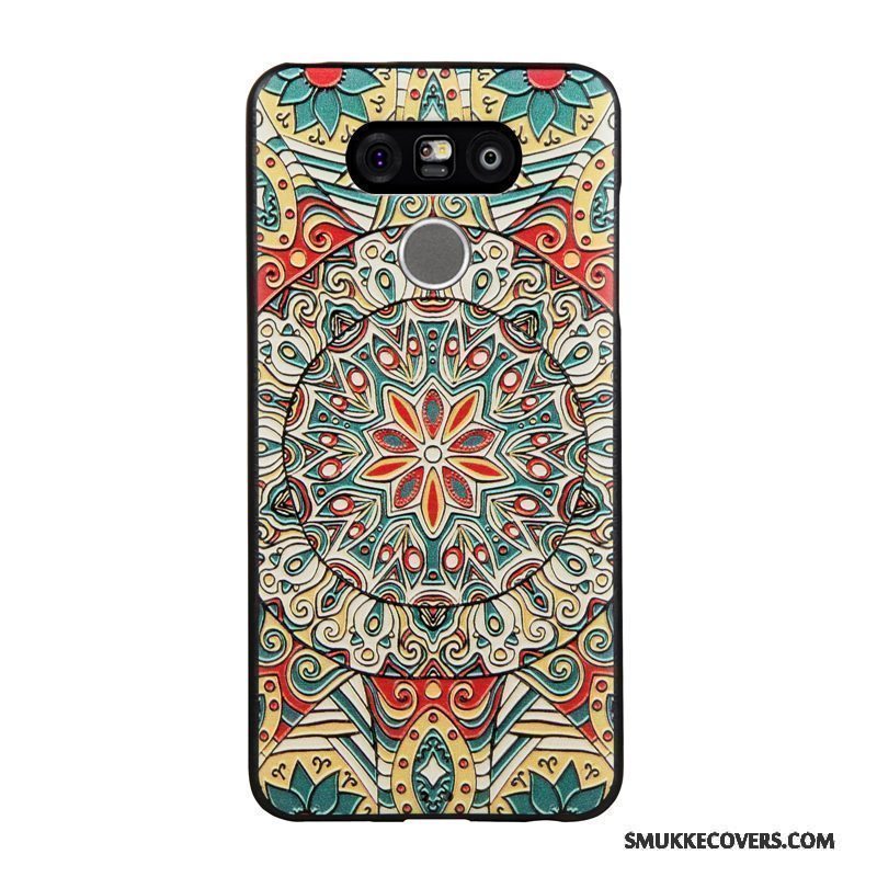 Etui Lg G6 Relief Telefontrend, Cover Lg G6 Cartoon Blå Business