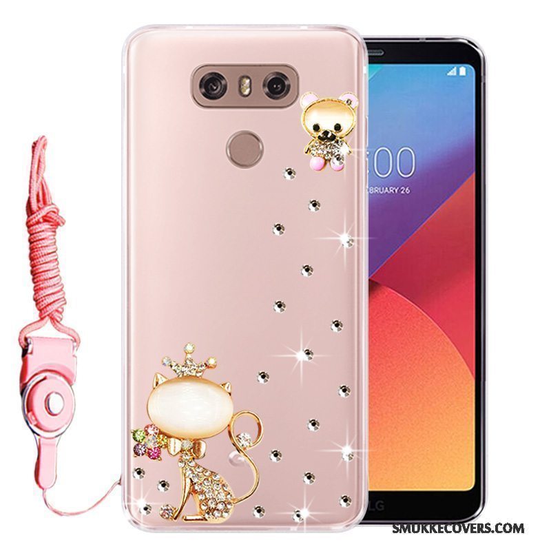 Etui Lg G6 Silikone Lyserød Anti-fald, Cover Lg G6 Tasker Telefon