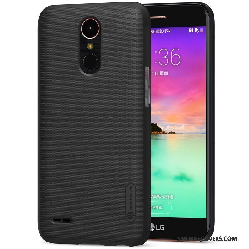 Etui Lg K10 2017 Beskyttelse Anti-fald Nubuck, Cover Lg K10 2017 Hård Telefon