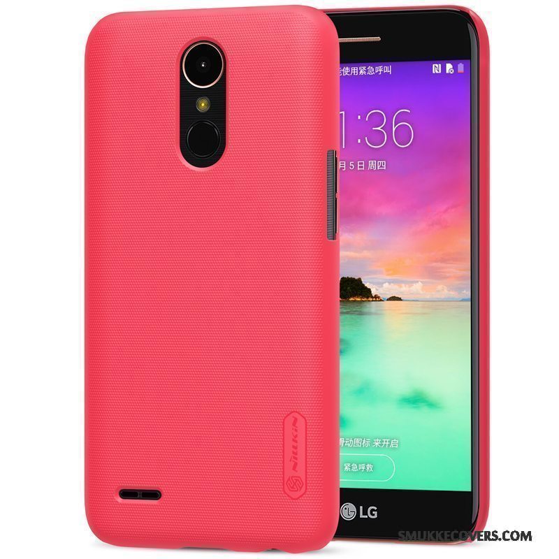 Etui Lg K10 2017 Beskyttelse Anti-fald Nubuck, Cover Lg K10 2017 Hård Telefon