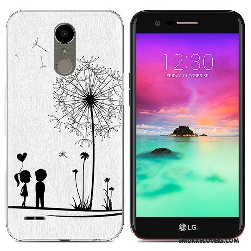 Etui Lg K10 2017 Blød Tynd Grå, Cover Lg K10 2017 Kreativ Telefontrend