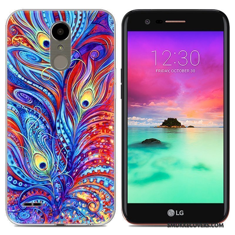 Etui Lg K10 2017 Blød Tynd Grå, Cover Lg K10 2017 Kreativ Telefontrend