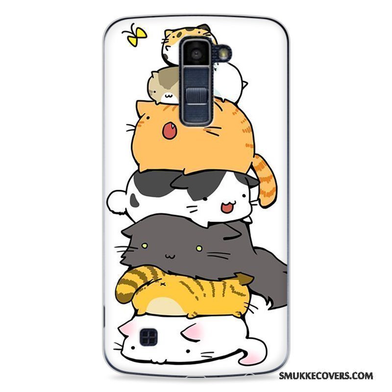 Etui Lg K10 Malet Hård Telefon, Cover Lg K10 Cartoon Rød