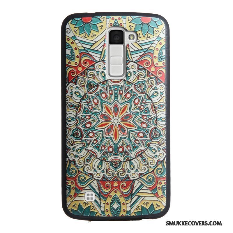 Etui Lg K10 Relief Telefon, Cover Lg K10 Silikone