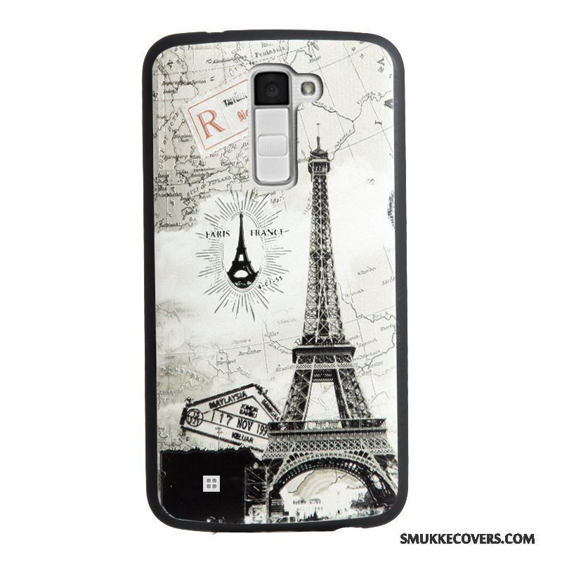 Etui Lg K10 Relief Telefon, Cover Lg K10 Silikone