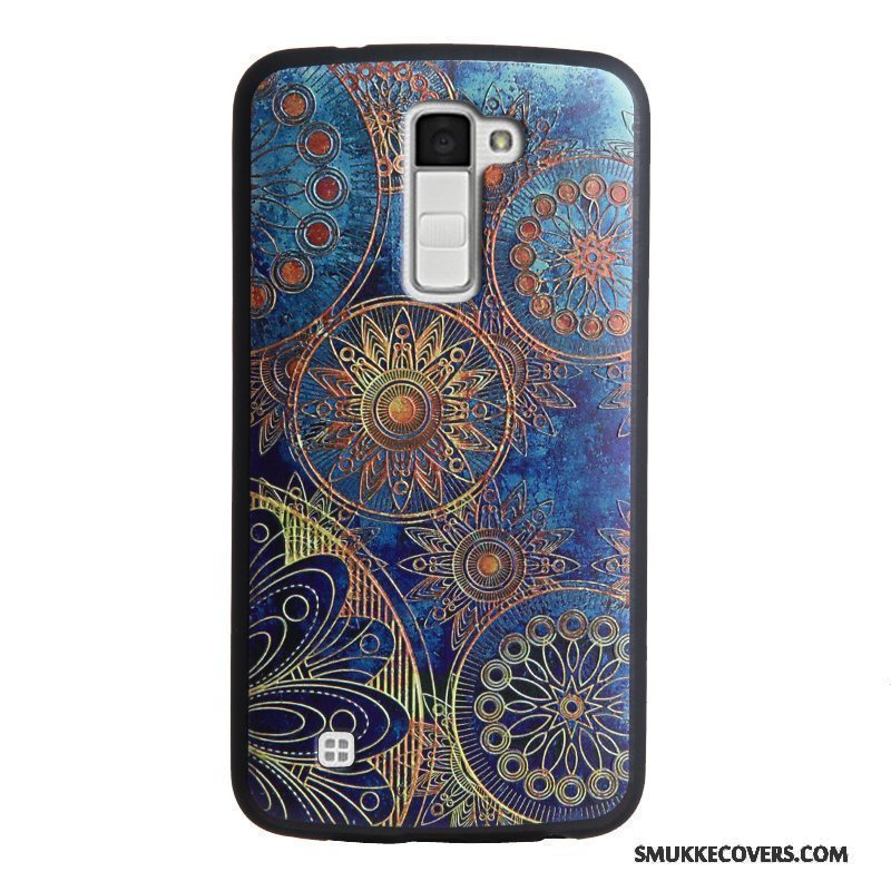 Etui Lg K10 Relief Telefon, Cover Lg K10 Silikone