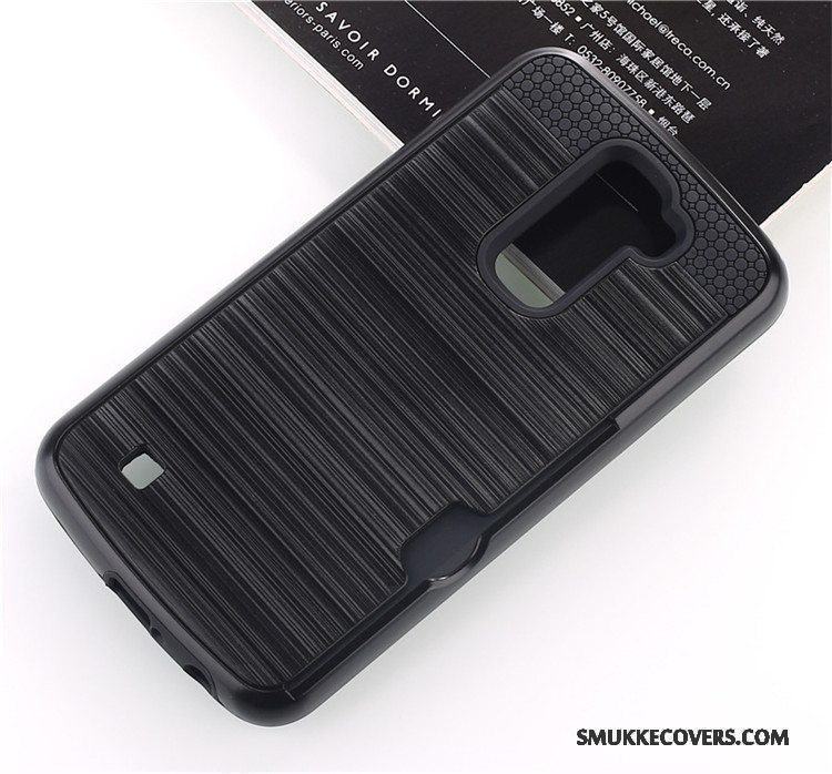 Etui Lg K10 Silikone Kort Silke, Cover Lg K10 Anti-fald Telefon