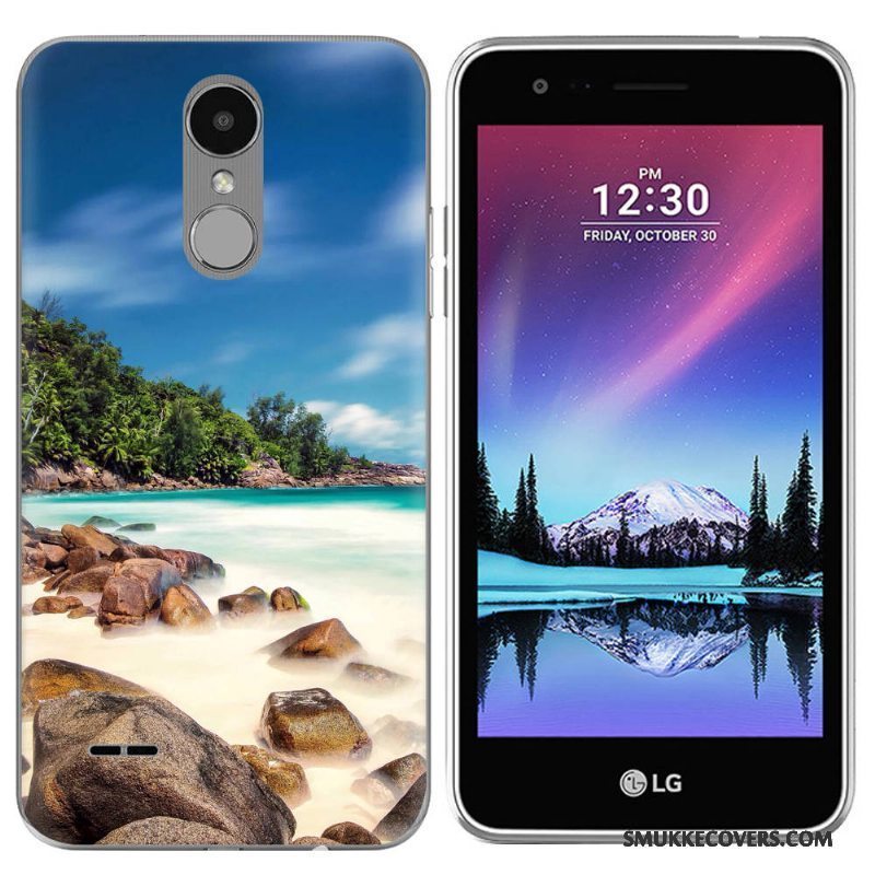 Etui Lg K4 2017 Kreativ Lilla Europa, Cover Lg K4 2017 Silikone Scenery Telefon