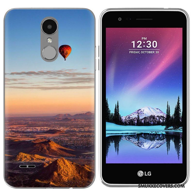 Etui Lg K4 2017 Kreativ Lilla Europa, Cover Lg K4 2017 Silikone Scenery Telefon