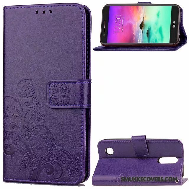 Etui Lg K8 2017 Beskyttelse Hængende Ornamenter Telefon, Cover Lg K8 2017 Folio Anti-fald Trend