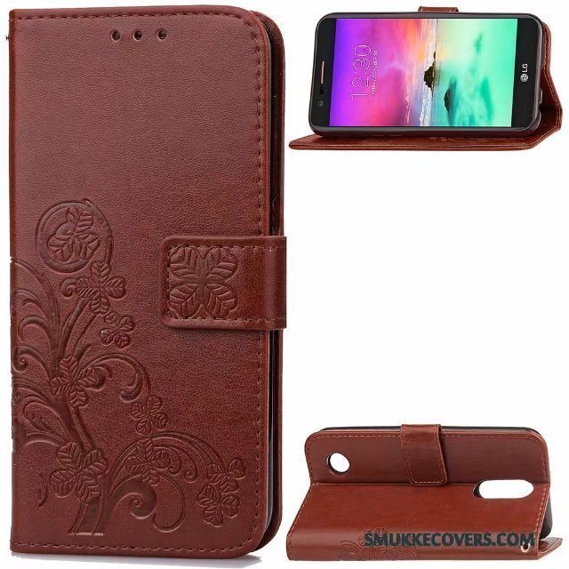 Etui Lg K8 2017 Beskyttelse Hængende Ornamenter Telefon, Cover Lg K8 2017 Folio Anti-fald Trend