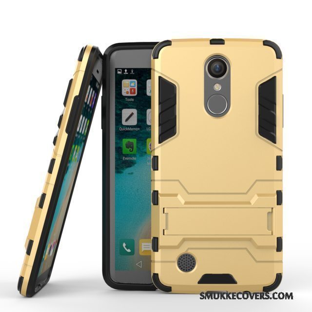 Etui Lg K8 2017 Support Anti-fald Telefon, Cover Lg K8 2017 Beskyttelse Business Guld