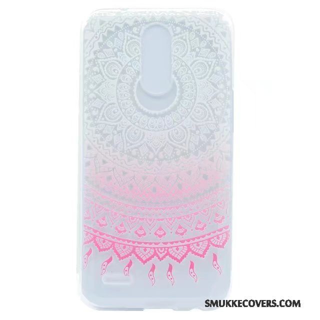 Etui Lg K8 2017 Tasker Gennemsigtig Lyserød, Cover Lg K8 2017 Beskyttelse Anti-fald Telefon