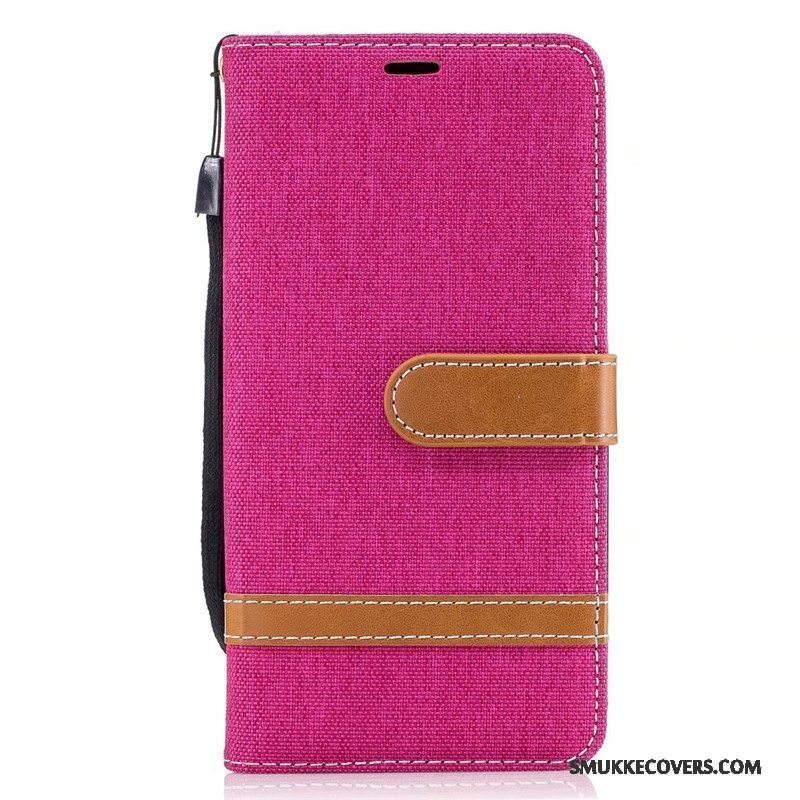 Etui Lg K8 Beskyttelse Lilla Denim, Cover Lg K8 Folio