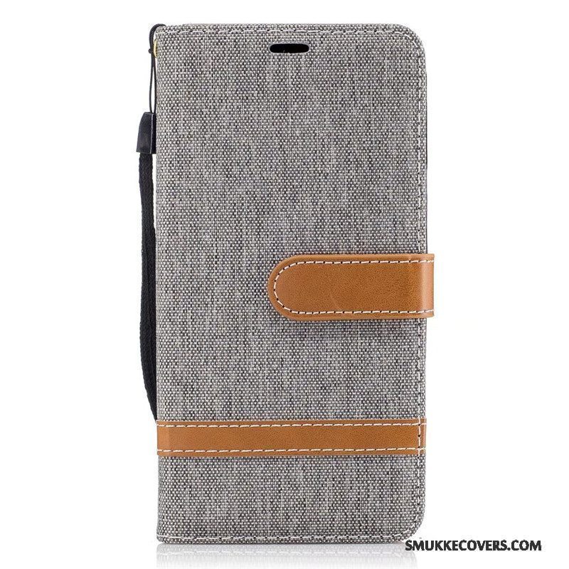 Etui Lg K8 Beskyttelse Lilla Denim, Cover Lg K8 Folio