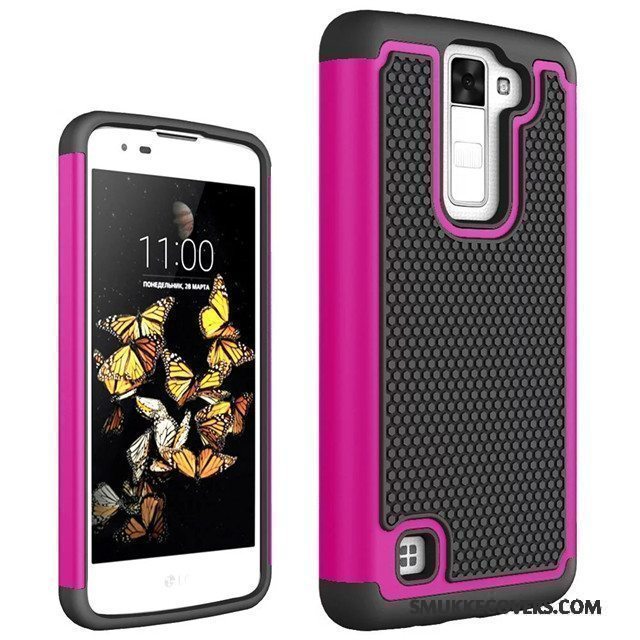 Etui Lg K8 Blød Skridsikre Mønster, Cover Lg K8 Beskyttelse Anti-fald Blå
