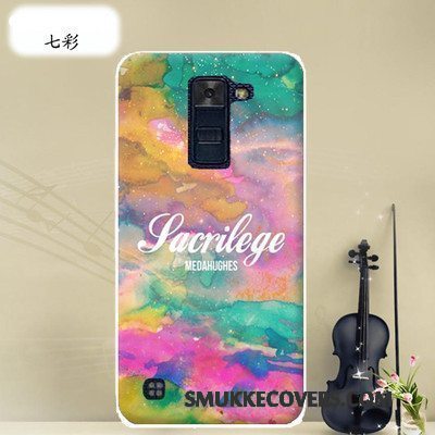 Etui Lg K8 Silikone Hård Telefon, Cover Lg K8 Tasker Anti-fald Lyserød