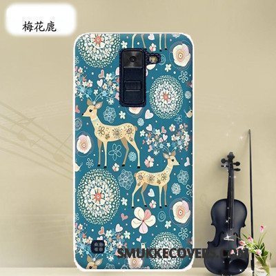 Etui Lg K8 Silikone Hård Telefon, Cover Lg K8 Tasker Anti-fald Lyserød