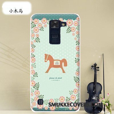 Etui Lg K8 Silikone Hård Telefon, Cover Lg K8 Tasker Anti-fald Lyserød