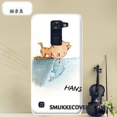 Etui Lg K8 Silikone Hård Telefon, Cover Lg K8 Tasker Anti-fald Lyserød