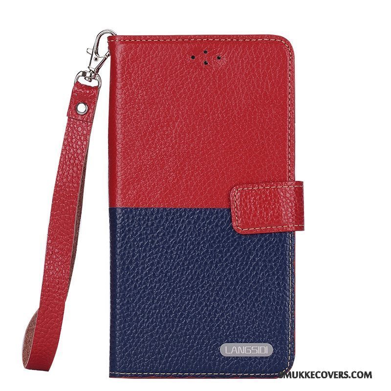 Etui Lg Nexus 5x Folio Telefonhigh End, Cover Lg Nexus 5x Læder Rød Anti-fald