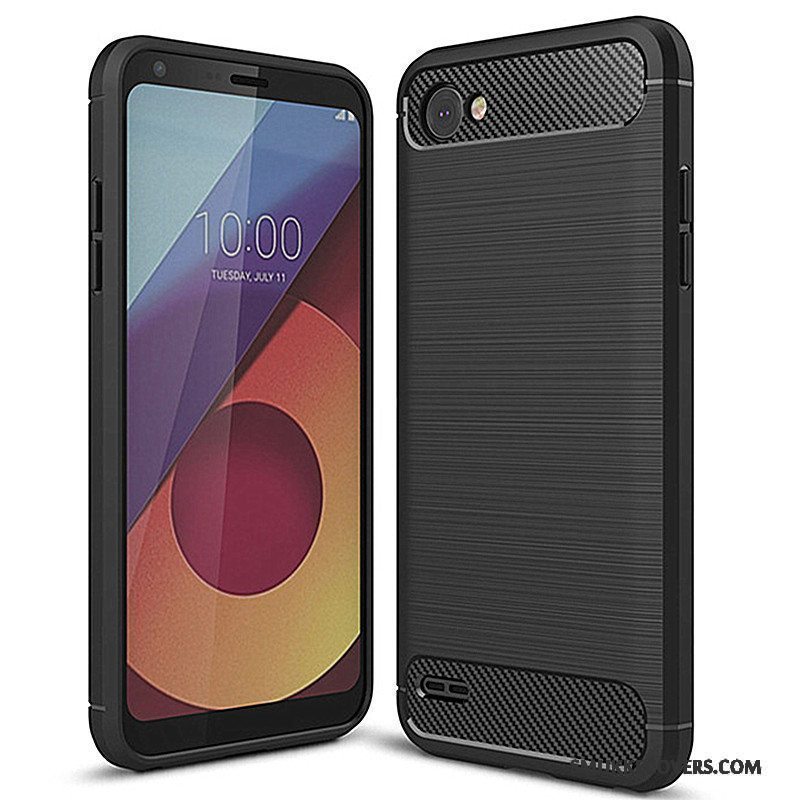 Etui Lg Q6 Beskyttelse Grå Fiber, Cover Lg Q6 Tasker Telefon