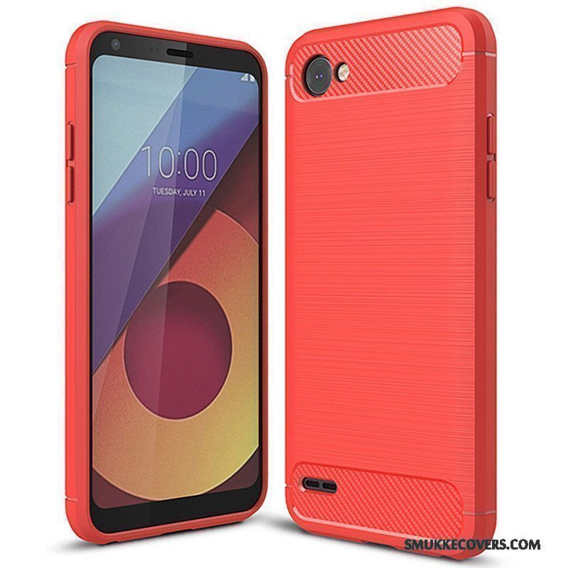 Etui Lg Q6 Beskyttelse Grå Fiber, Cover Lg Q6 Tasker Telefon