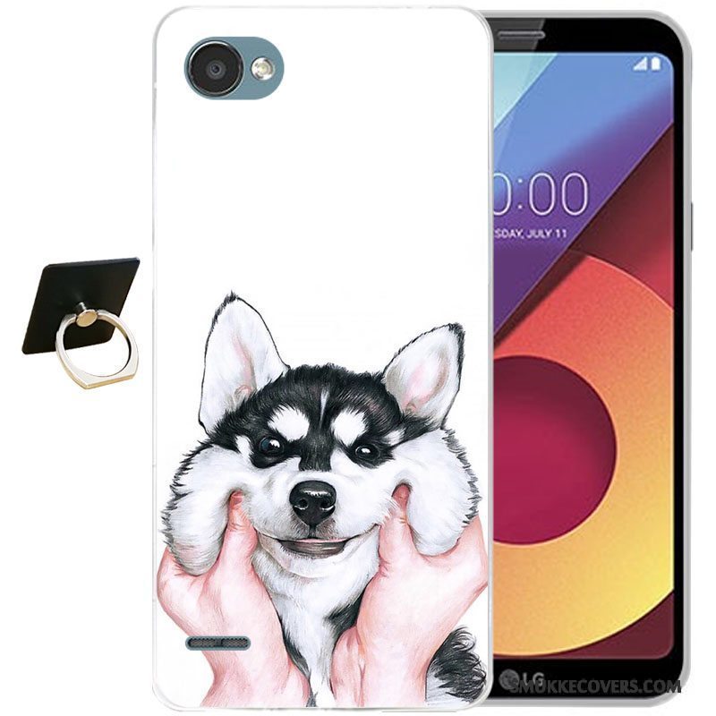 Etui Lg Q6 Tasker Lyseblå Telefon, Cover Lg Q6 Beskyttelse Anti-fald