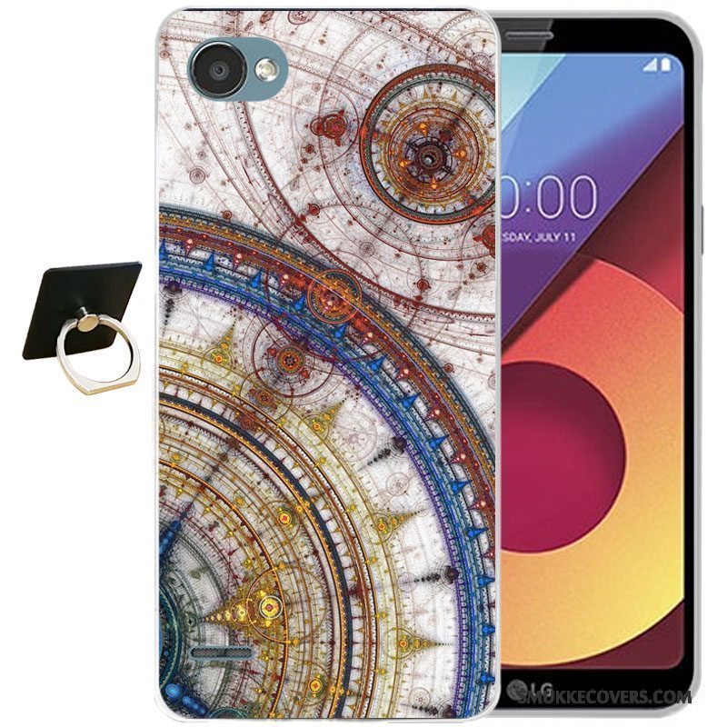 Etui Lg Q6 Tasker Lyseblå Telefon, Cover Lg Q6 Beskyttelse Anti-fald