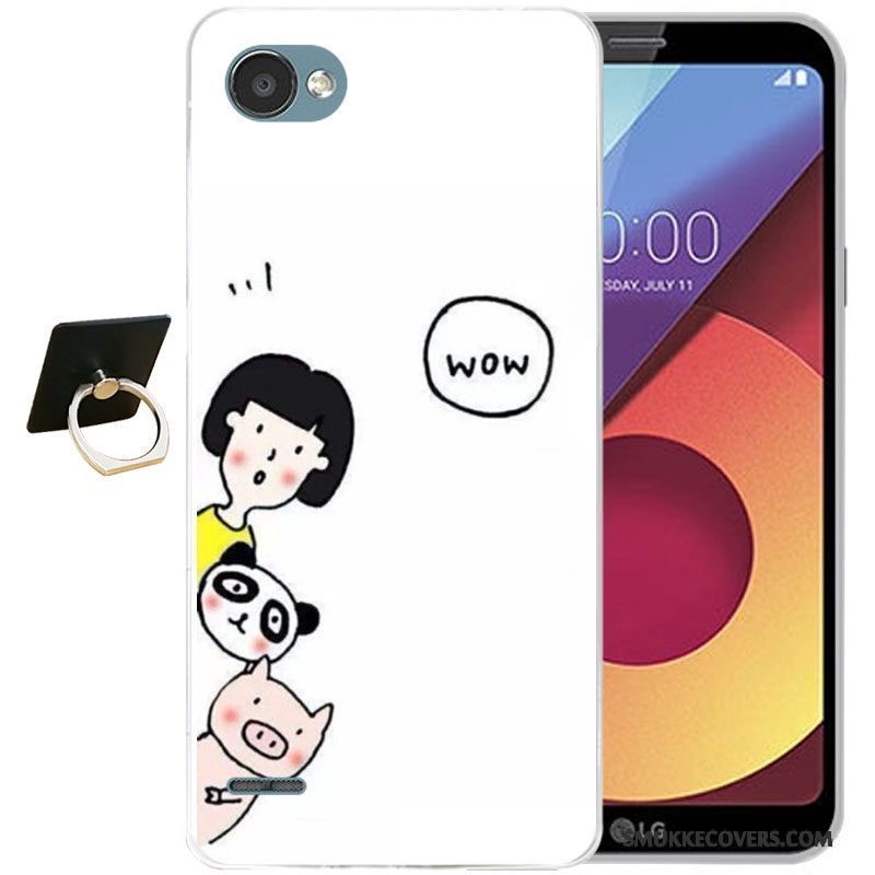 Etui Lg Q6 Tasker Lyseblå Telefon, Cover Lg Q6 Beskyttelse Anti-fald