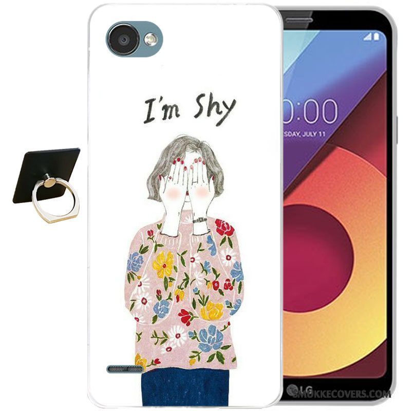 Etui Lg Q6 Tasker Lyseblå Telefon, Cover Lg Q6 Beskyttelse Anti-fald