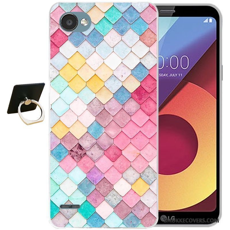 Etui Lg Q6 Tasker Lyseblå Telefon, Cover Lg Q6 Beskyttelse Anti-fald