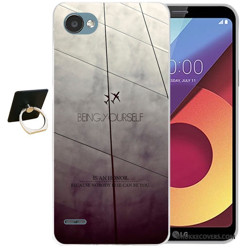 Etui Lg Q6 Tasker Lyseblå Telefon, Cover Lg Q6 Beskyttelse Anti-fald