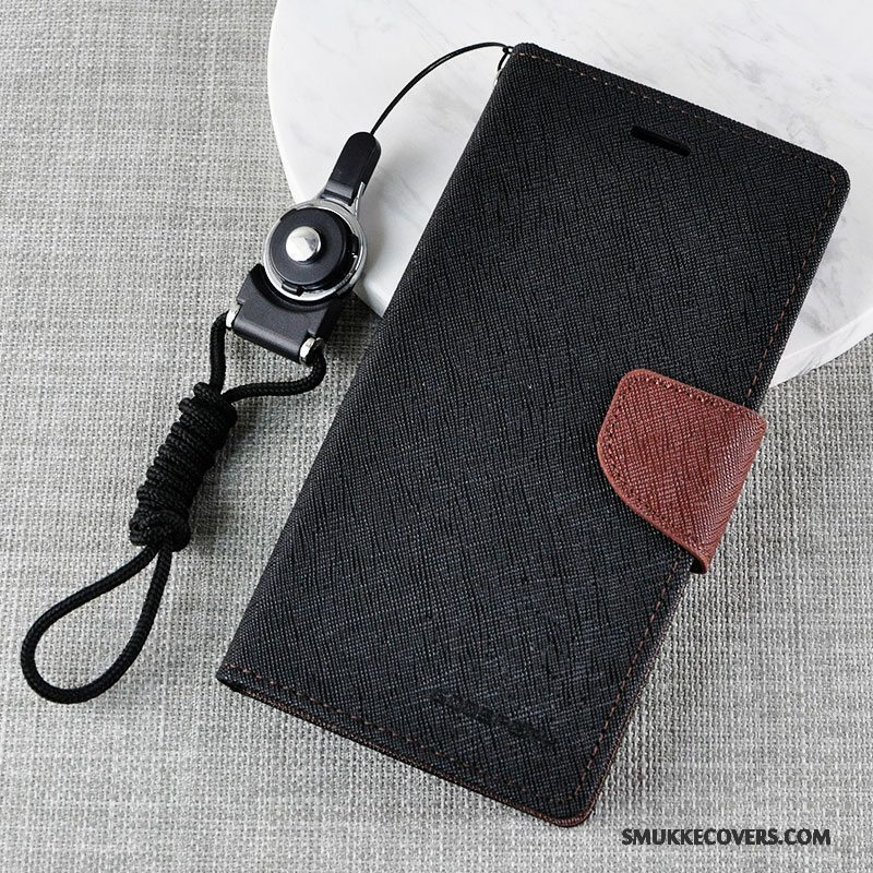 Etui Lg V20 Beskyttelse Anti-fald Lilla, Cover Lg V20 Folio Dyb Farve Telefon