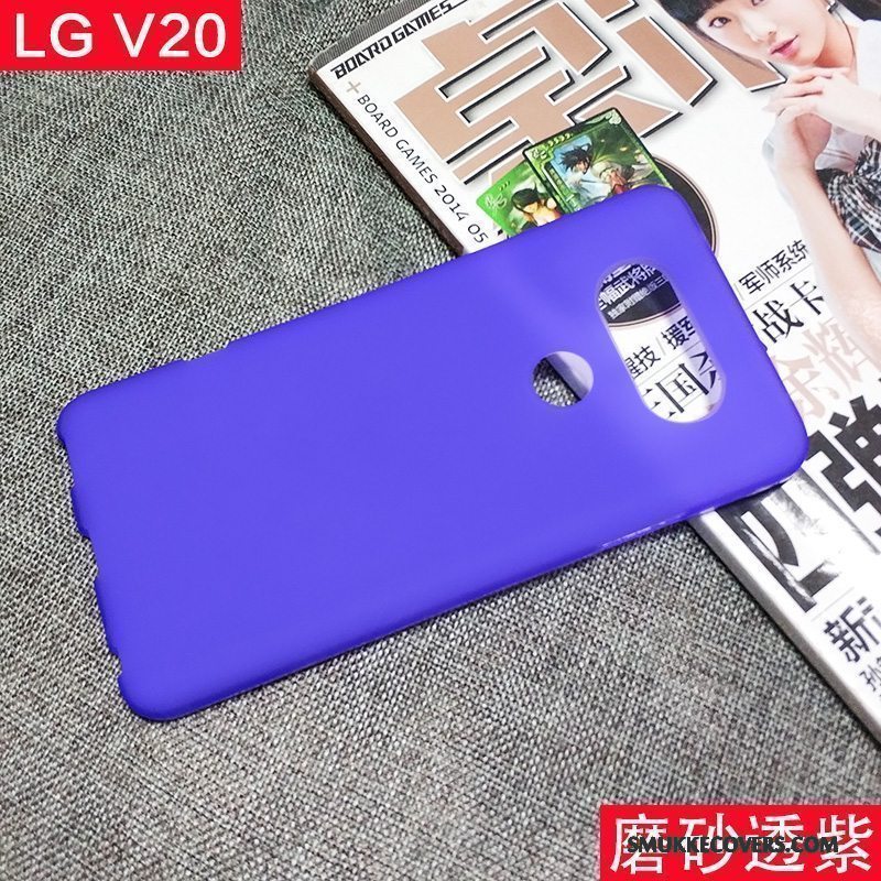 Etui Lg V20 Beskyttelse Nubuck Blå, Cover Lg V20 Silikone Anti-fald Telefon