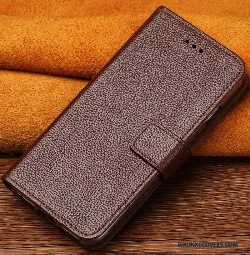 Etui Lg V20 Folio Telefontilpas, Cover Lg V20 Læder Guld Anti-fald