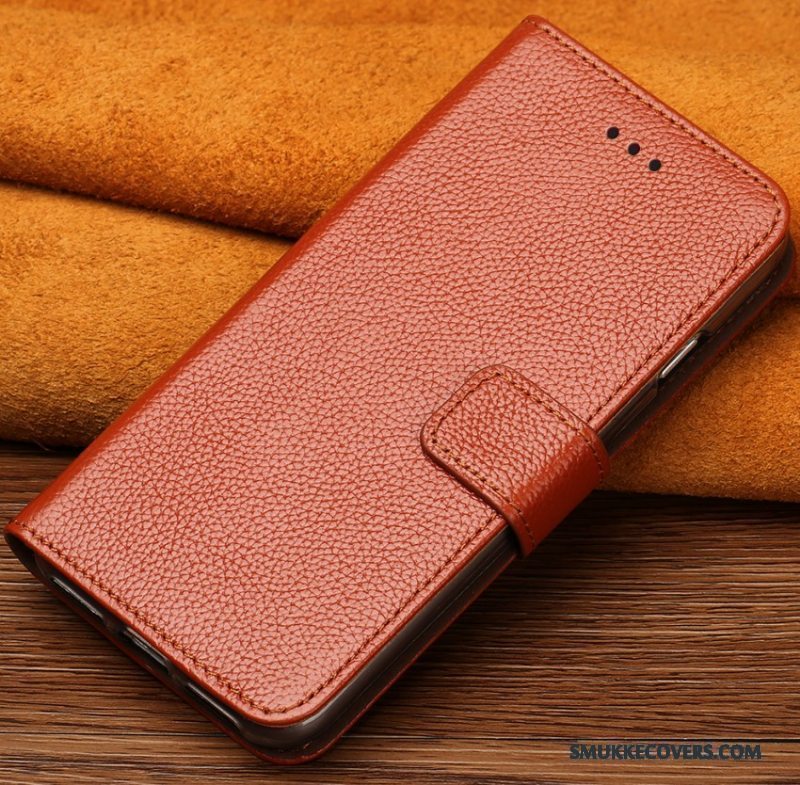 Etui Lg V20 Folio Telefontilpas, Cover Lg V20 Læder Guld Anti-fald