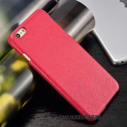 Etui Lg V20 Læder Hård Rød, Cover Lg V20 Luksus Trend Tilpas