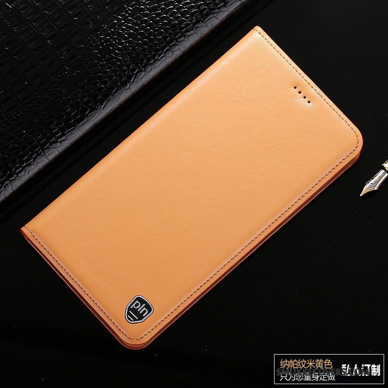 Etui Lg V20 Læder Telefongul, Cover Lg V20 Folio Anti-fald