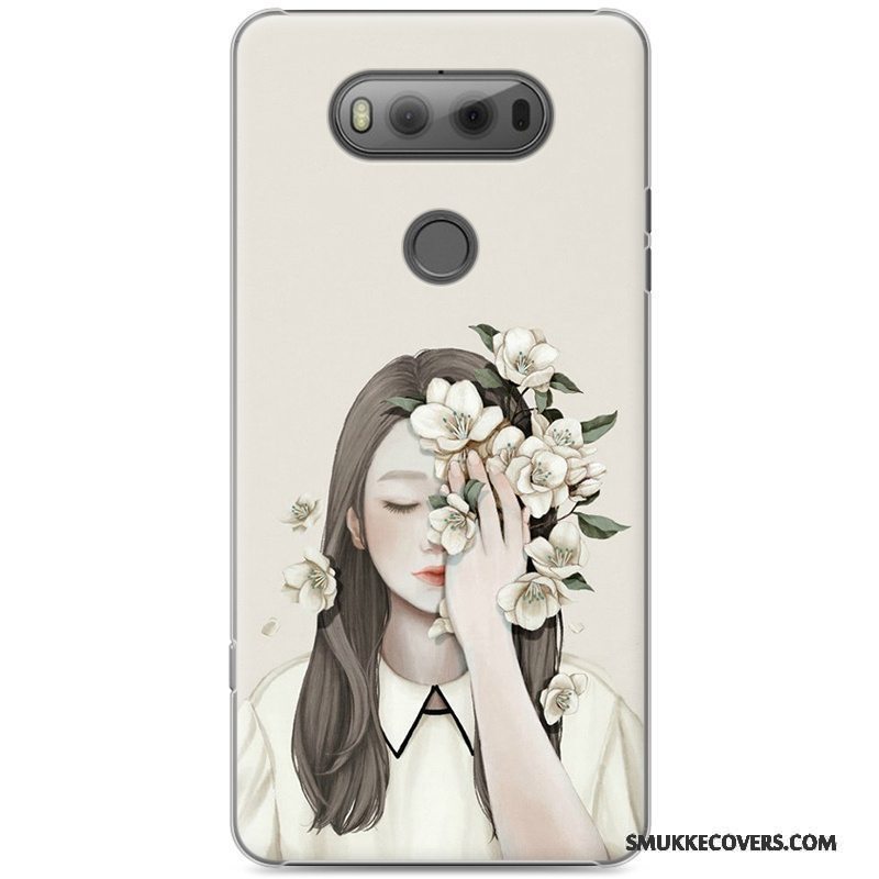 Etui Lg V20 Malet Kunst Lyse, Cover Lg V20 Beskyttelse Lille Sektion Gul