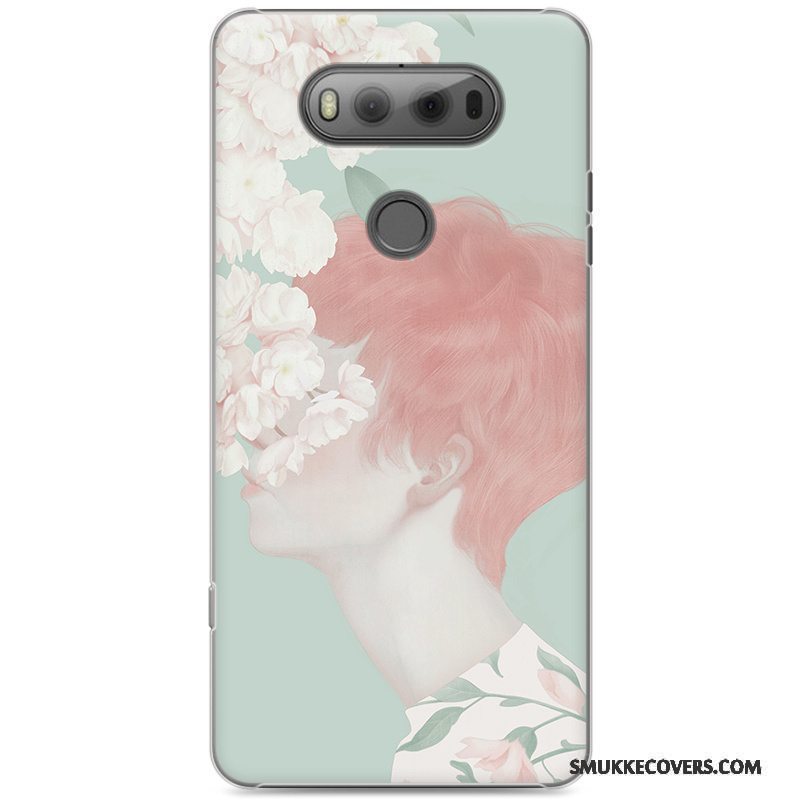 Etui Lg V20 Malet Kunst Lyse, Cover Lg V20 Beskyttelse Lille Sektion Gul