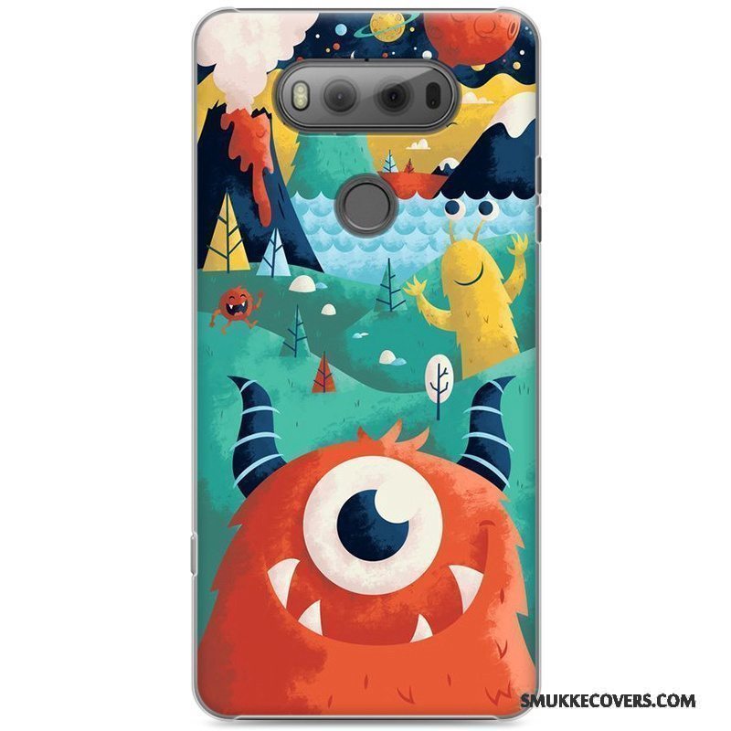 Etui Lg V20 Malet Lyserød Telefon, Cover Lg V20 Cartoon