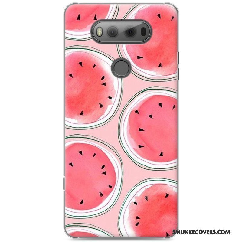 Etui Lg V20 Malet Lyserød Telefon, Cover Lg V20 Cartoon