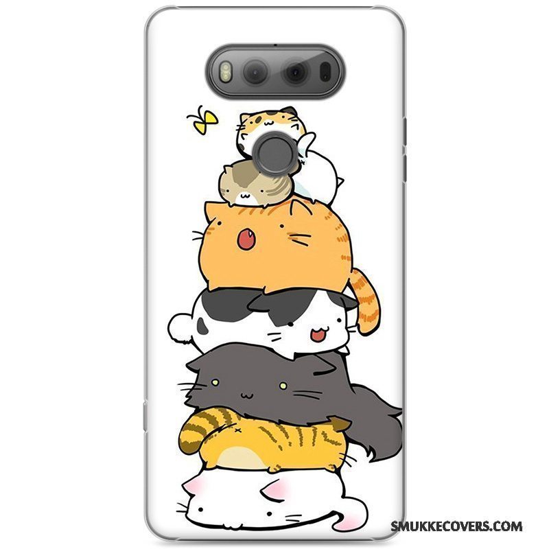 Etui Lg V20 Malet Lyserød Telefon, Cover Lg V20 Cartoon