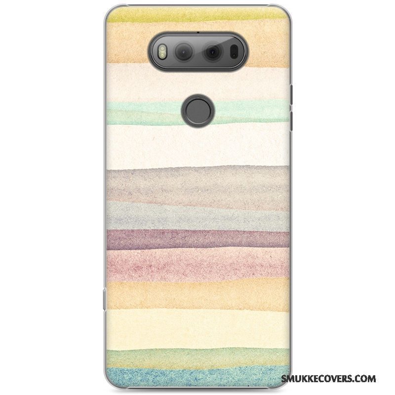 Etui Lg V20 Malet Lyserød Telefon, Cover Lg V20 Cartoon